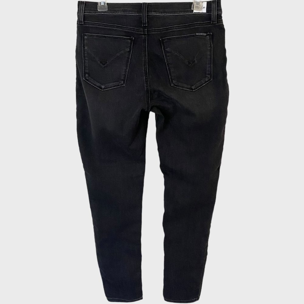 Hudson Krista Super Skinny Ankle Jeans Women's 30 Faded Black Wash Mid-Rise New - Picture 3 of 11